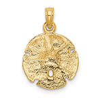 FJC Finejewelers 10 kt Yellow Gold Sand Dollar Charm 21 x 15 mm