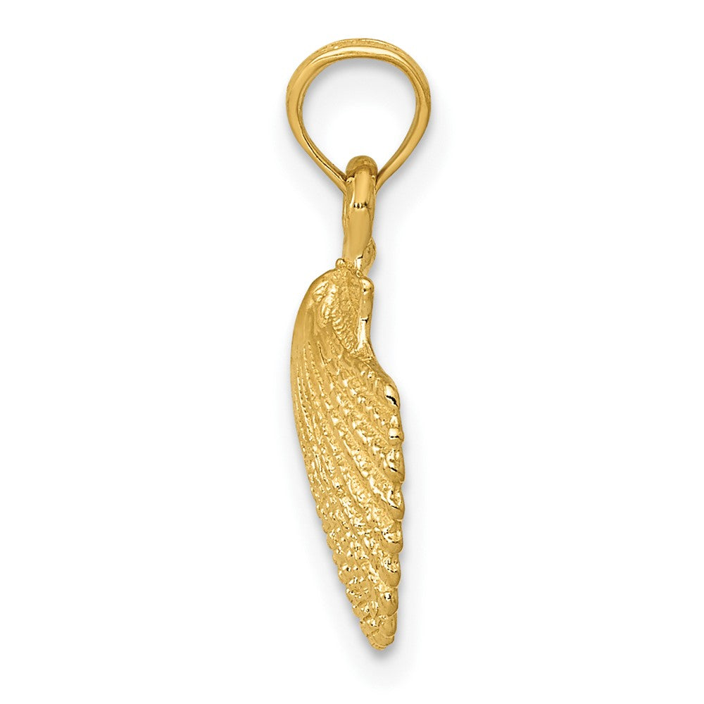FJC Finejewelers 10 kt Yellow Gold Scallop Shell Charm 19 x 12 mm
