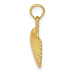 FJC Finejewelers 10 kt Yellow Gold Scallop Shell Charm 19 x 12 mm