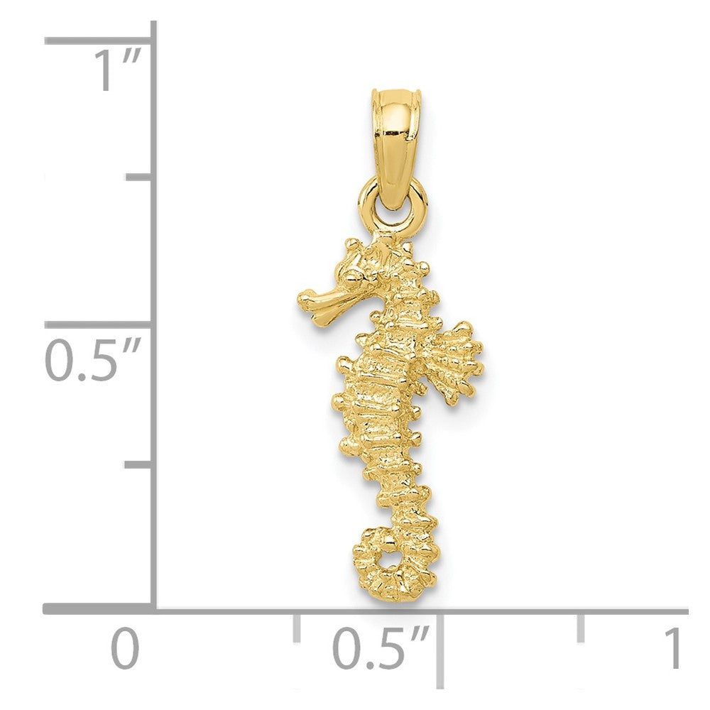 FJC Finejewelers 10 kt Yellow Gold Seahorse Charm 22 x 8 mm