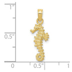 FJC Finejewelers 10 kt Yellow Gold Seahorse Charm 22 x 8 mm