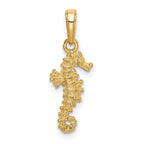FJC Finejewelers 10 kt Yellow Gold Seahorse Charm 22 x 8 mm