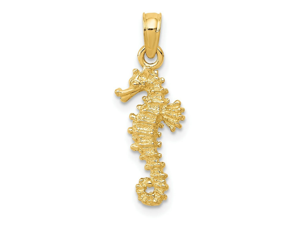 FJC Finejewelers 10 kt Yellow Gold Seahorse Charm 22 x 8 mm