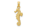 FJC Finejewelers 10 kt Yellow Gold Seahorse Charm 22 x 8 mm