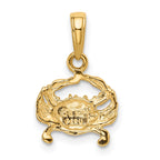 FJC Finejewelers 10 kt Yellow Gold Crab Charm 16 x 11 mm
