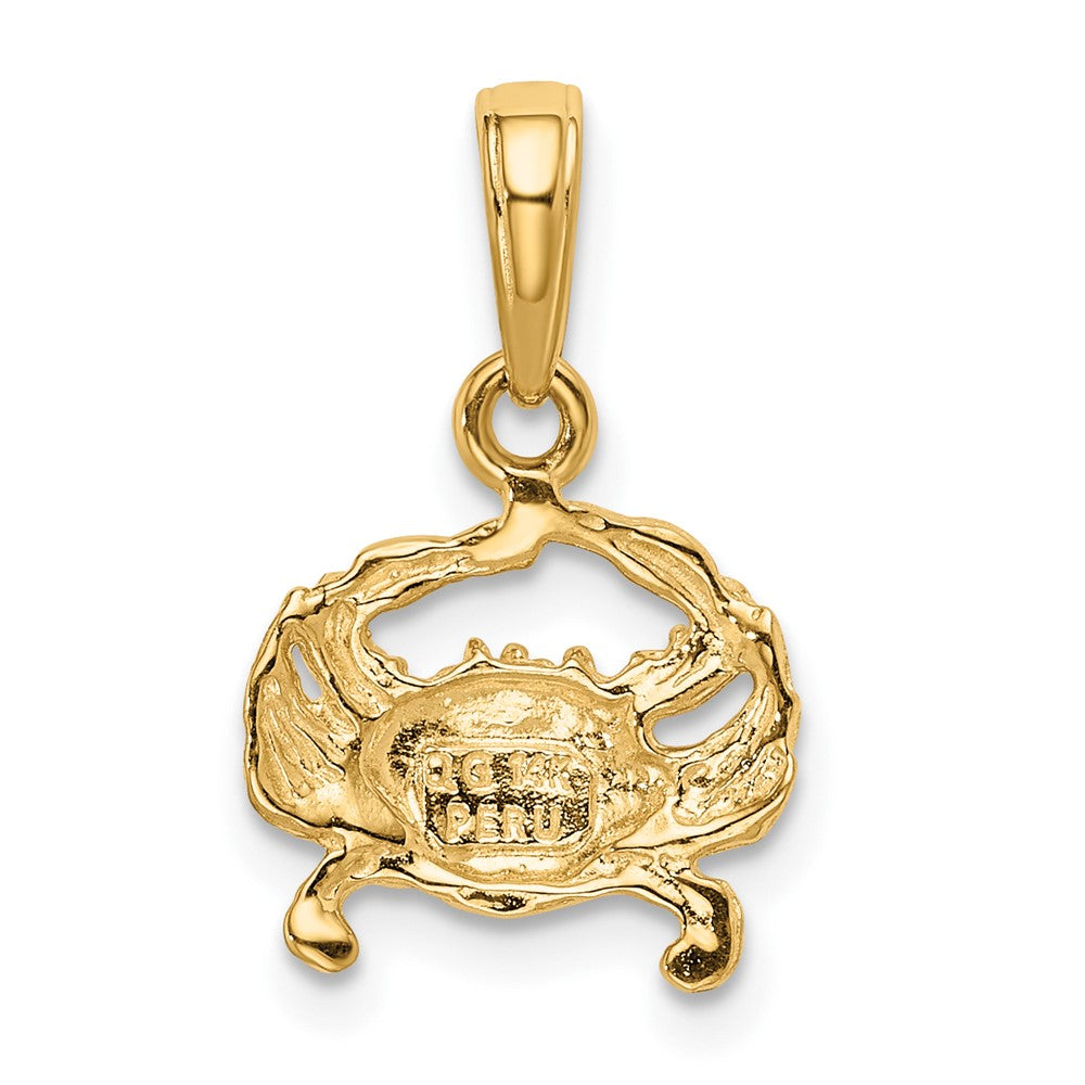 FJC Finejewelers 10 kt Yellow Gold Crab Charm 16 x 11 mm