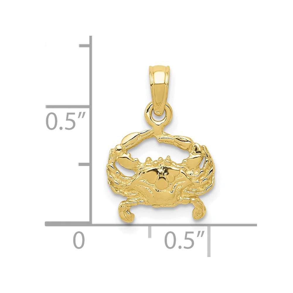 FJC Finejewelers 10 kt Yellow Gold Crab Charm 16 x 11 mm