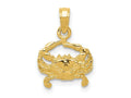 FJC Finejewelers 10 kt Yellow Gold Crab Charm 16 x 11 mm