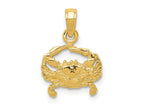 FJC Finejewelers 10 kt Yellow Gold Crab Charm 16 x 11 mm