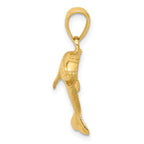 FJC Finejewelers 10 kt Yellow Gold Jumping Dolphin Charm 25 x 25 mm