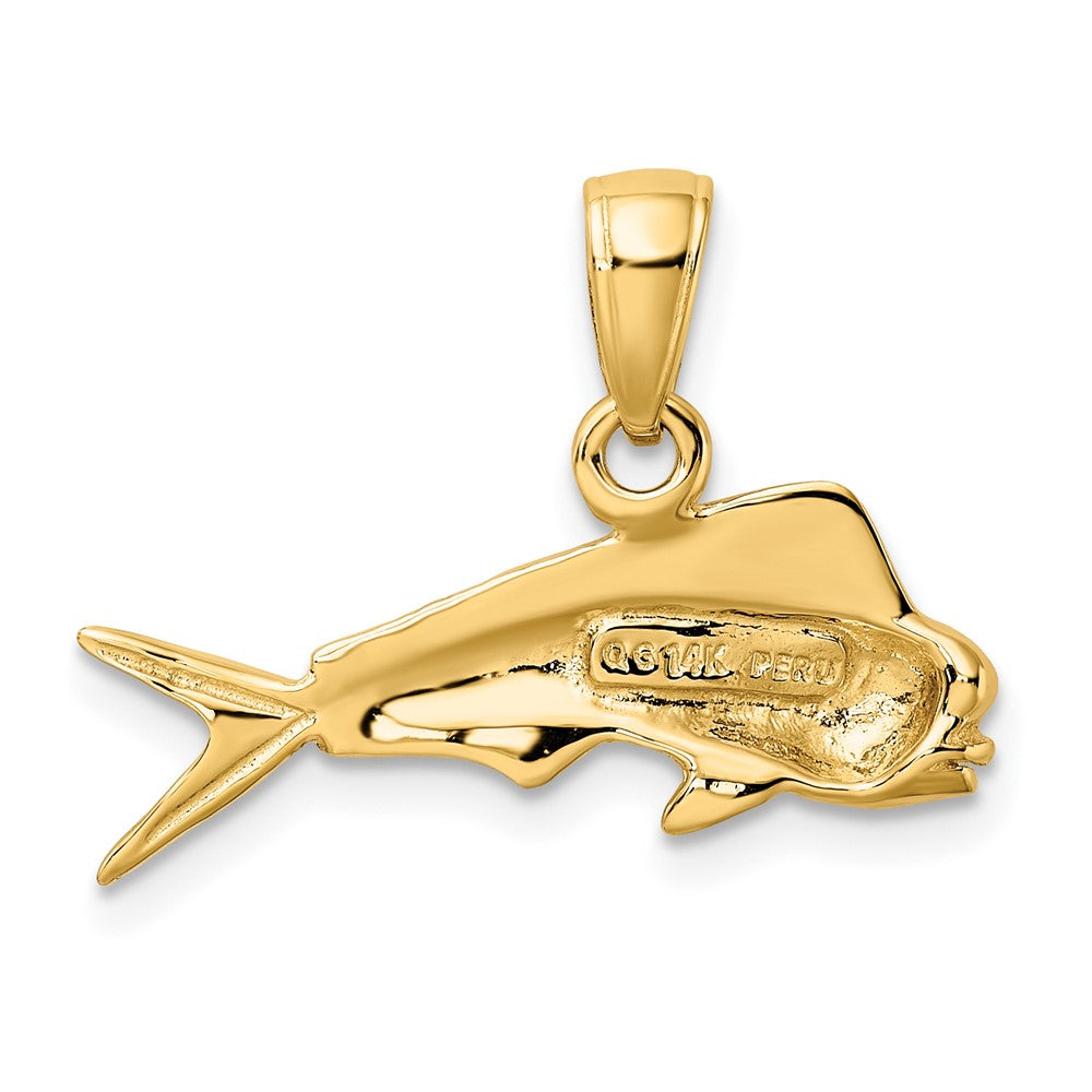 FJC Finejewelers 10 kt Yellow Gold Mahi Mahi Fish Charm 15 x 22 mm