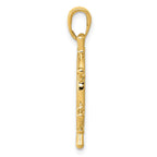 FJC Finejewelers 10 kt Yellow Gold 3D Ships Wheel Charm 27 x 22 mm