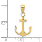 FJC Finejewelers 10 kt Yellow Gold Anchor Charm 24 x 14 mm