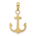 FJC Finejewelers 10 kt Yellow Gold Anchor Charm 24 x 14 mm