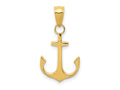 FJC Finejewelers 10 kt Yellow Gold Anchor Charm 24 x 14 mm