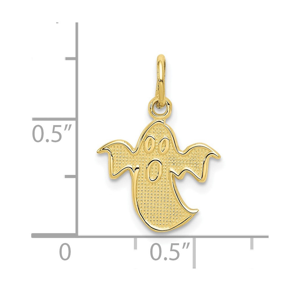 FJC Finejewelers 10 kt Yellow Gold Ghost Charm 20 x 12 mm