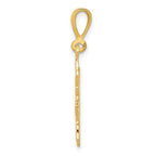 FJC Finejewelers 10 kt Yellow Gold Sun Charm 26 x 19 mm