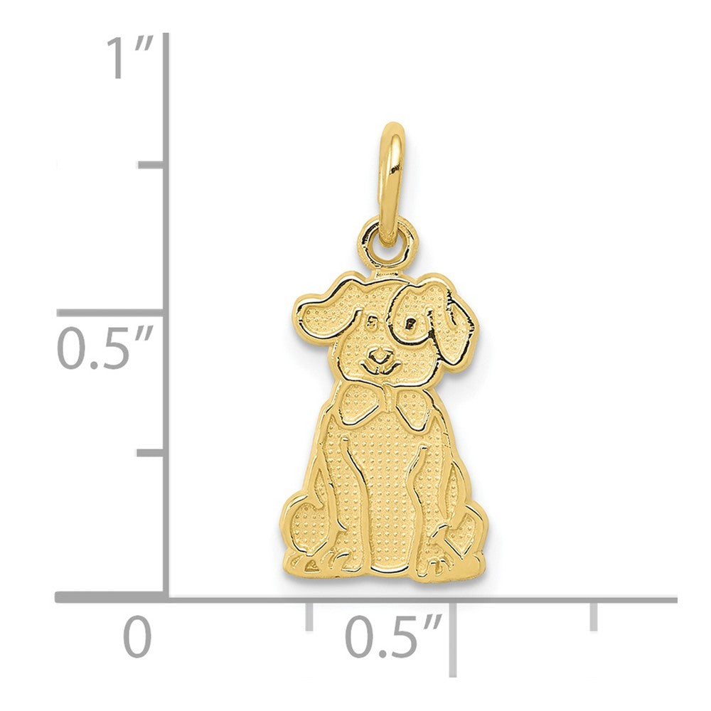 FJC Finejewelers 10 kt Yellow Gold Puppy Charm 21 x 10 mm