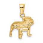 FJC Finejewelers 10 kt Yellow Gold Bulldog Charm 21 x 15 mm