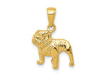 FJC Finejewelers 10 kt Yellow Gold Bulldog Charm 21 x 15 mm