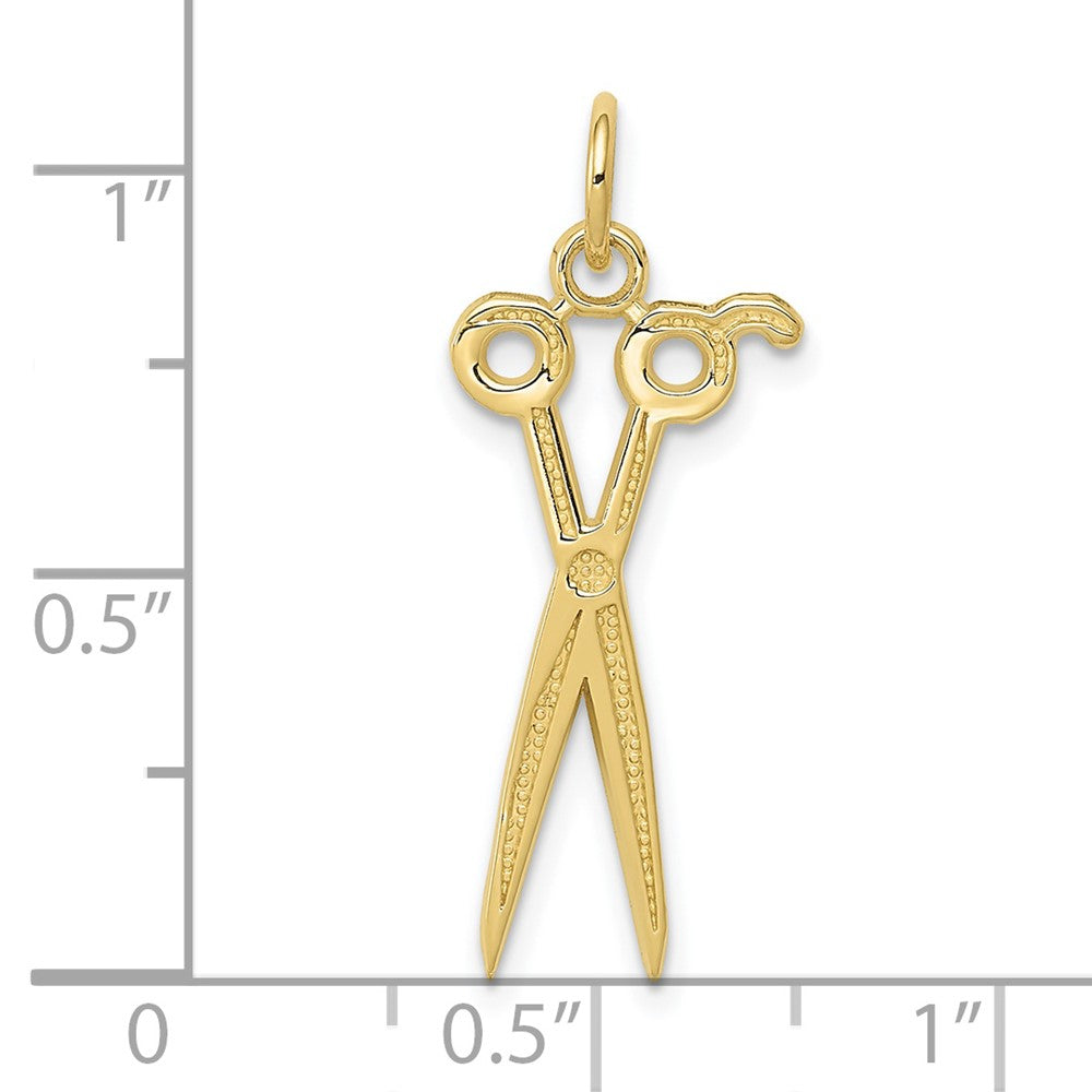 FJC Finejewelers 10 kt Yellow Gold Scissors Charm 28 x 12 mm