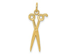 FJC Finejewelers 10 kt Yellow Gold Scissors Charm 28 x 12 mm