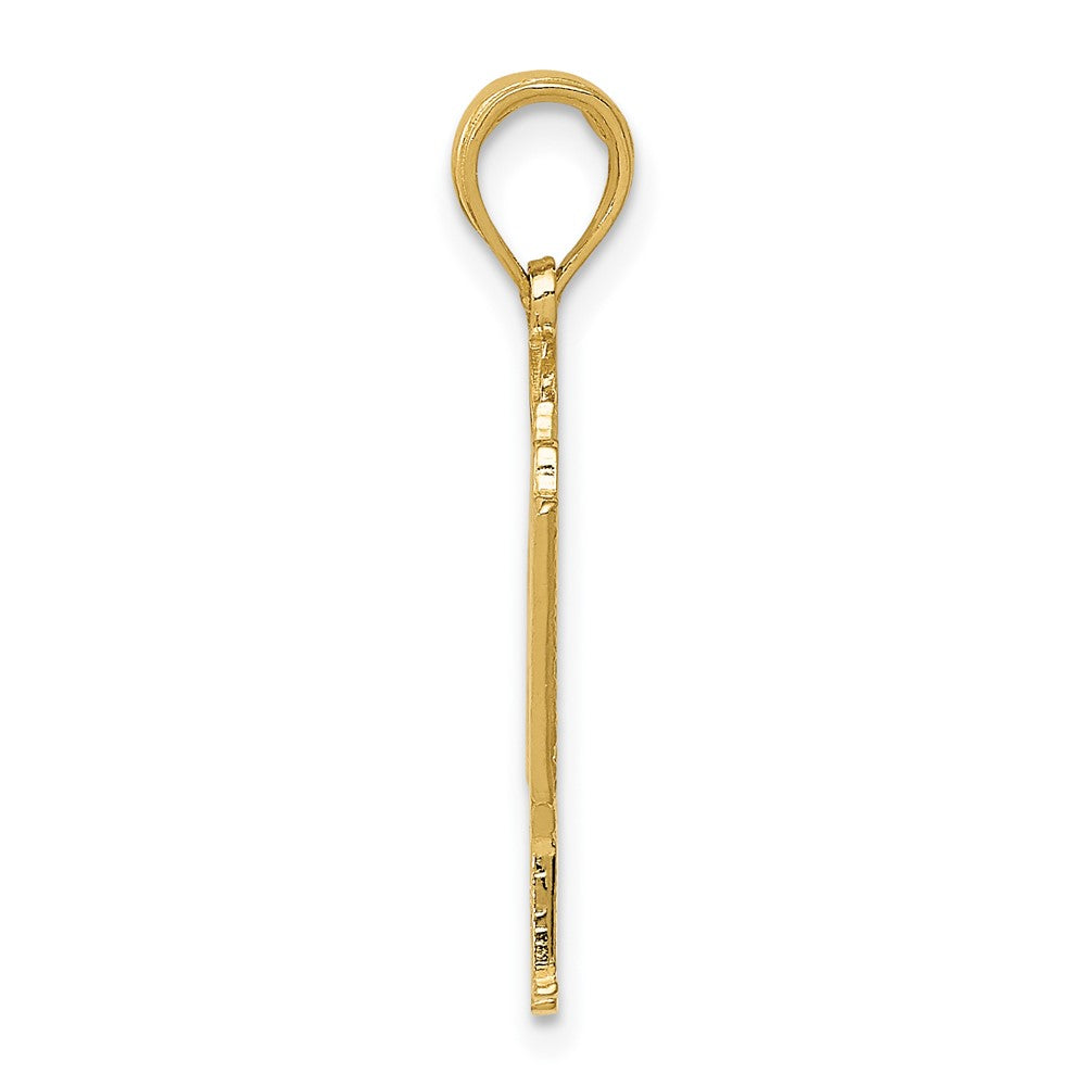 FJC Finejewelers 10 kt Yellow Gold Piano Charm 25 x 20 mm