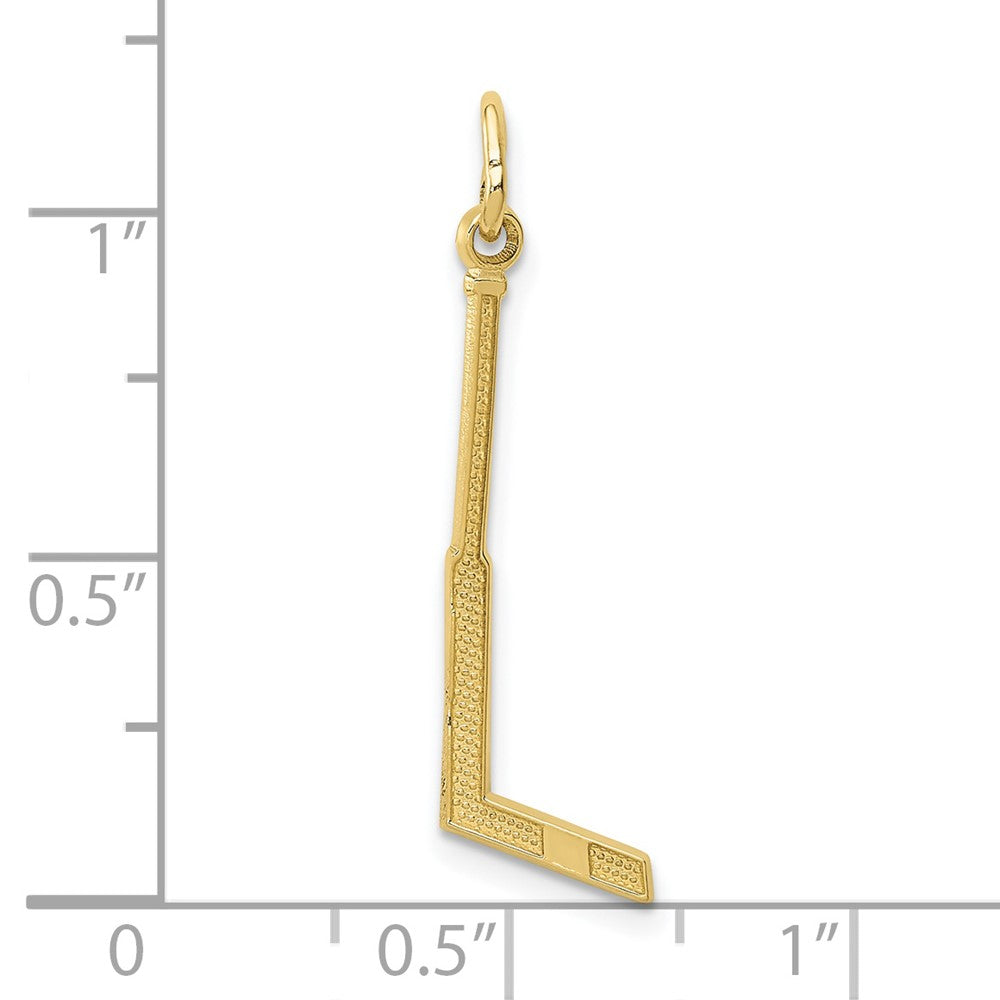 FJC Finejewelers 10 kt Yellow Gold Goalie Stick Charm 30 x 8 mm