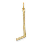 FJC Finejewelers 10 kt Yellow Gold Goalie Stick Charm 30 x 8 mm