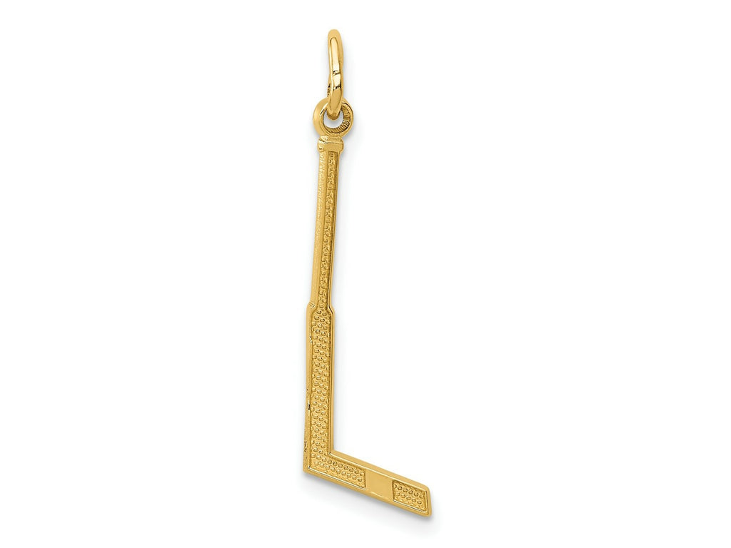 FJC Finejewelers 10 kt Yellow Gold Goalie Stick Charm 30 x 8 mm