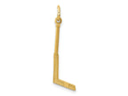 FJC Finejewelers 10 kt Yellow Gold Goalie Stick Charm 30 x 8 mm