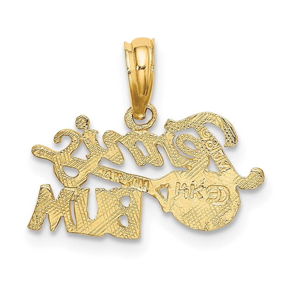 FJC Finejewelers 10 kt Yellow Gold TENNIS BUM with Racquet Charm 8 x 17 mm