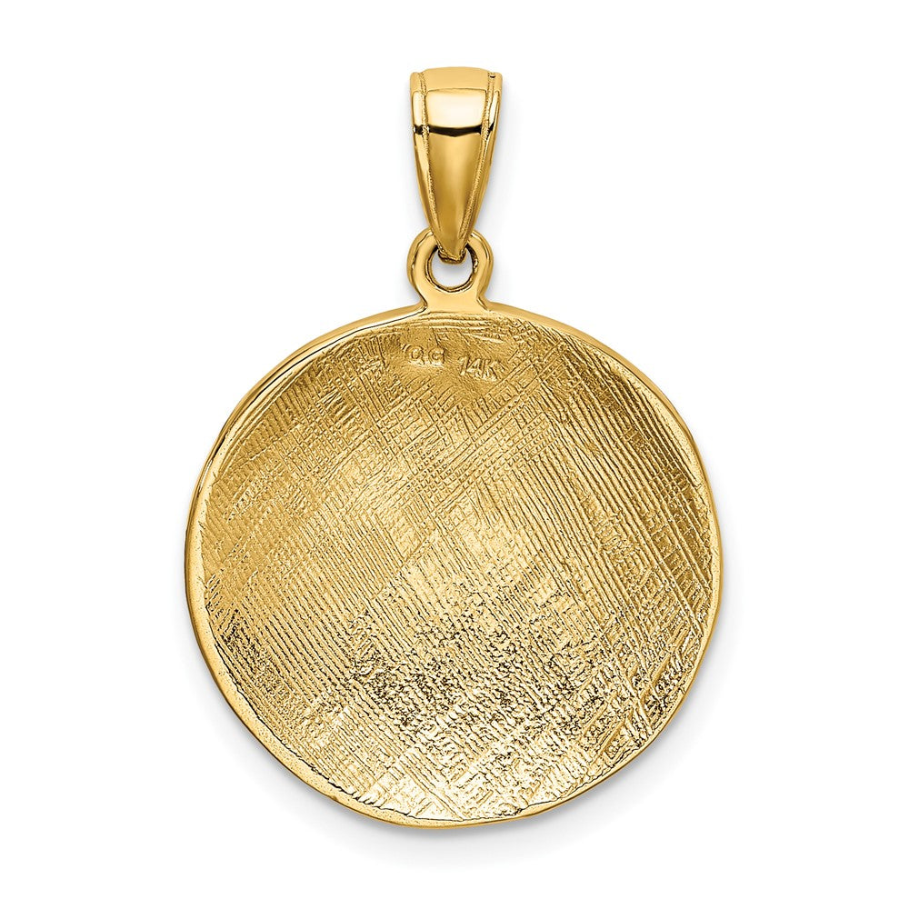 FJC Finejewelers 10 kt Yellow Gold Soccer Ball Charm 25 x 18 mm