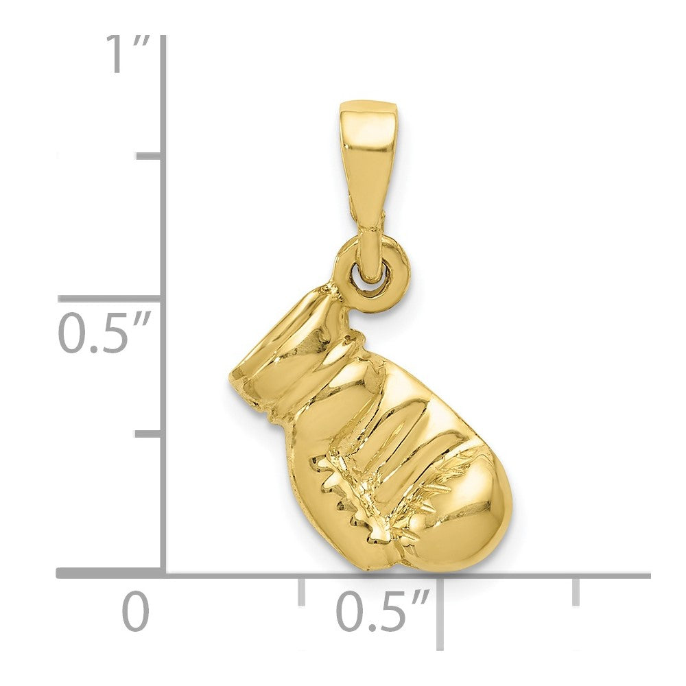 FJC Finejewelers 10 kt Yellow Gold Boxing Glove Charm 22 x 10 mm