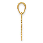 FJC Finejewelers 10 kt Yellow Gold Small Snowflake Charm 21 x 12 mm