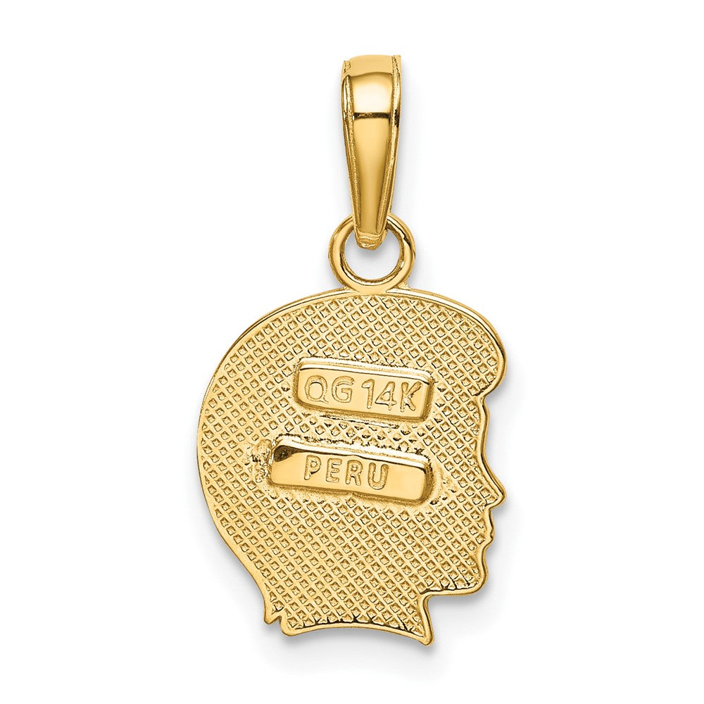 FJC Finejewelers 10 kt Yellow Gold male charm 18 x 10 mm