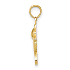FJC Finejewelers 10 kt Yellow Gold Little Girl Charm 19 x 13 mm