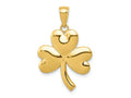 FJC Finejewelers 10 kt Yellow Gold Shamrock Charm 22 x 19 mm