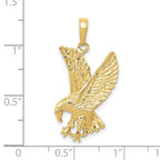 FJC Finejewelers 10 kt Yellow Gold Eagle Charm 25 x 16 mm