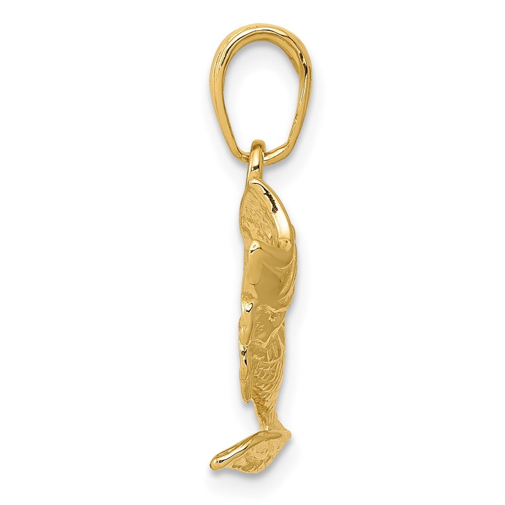 FJC Finejewelers 10 kt Yellow Gold Large Mouth Bass Fish Small Charm 16 x 18 mm