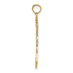 FJC Finejewelers 10 kt Yellow Gold Italy Charm 27 x 15 mm
