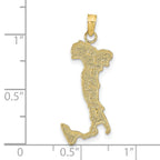 FJC Finejewelers 10 kt Yellow Gold Italy Charm 27 x 15 mm
