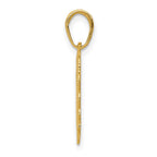 FJC Finejewelers 10 kt Yellow Gold Registered Nurse Heart Charm 18 x 18 mm