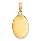 FJC Finejewelers 10 kt Yellow Gold Saint Christopher Medal Charm 20 x 12 mm