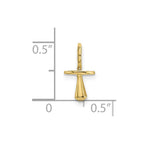 FJC Finejewelers 10 kt Yellow Gold Themed Gold Polished 3-D Pacifier Charm 16 mm x 7 mm