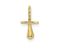 FJC Finejewelers 10 kt Yellow Gold Themed Gold Polished 3-D Pacifier Charm 16 mm x 7 mm