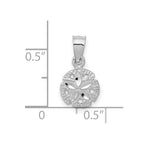 FJC Finejewelers 10 kt White Gold Themed Sand Dollar Charm
