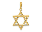 FJC Finejewelers 10 kt Yellow Gold Star of David Charm 33 x 20 mm