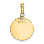 FJC Finejewelers 10 kt Yellow Gold Saint Michael Medal Charm 21 x 14 mm