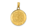 FJC Finejewelers 10 kt Yellow Gold Saint Michael Medal Charm 21 x 14 mm